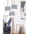 Hilde 3 Sort Premium Grå pendellampe - Ø20 cm, E27, 230V, uten lyskilde
