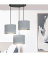 Hilde 3 Sort Premium Grå pendellampe - Ø20 cm, E27, 230V, uten lyskilde