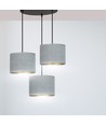 Hilde 3 Sort Premium Grå pendellampe - Ø20 cm, E27, 230V, uten lyskilde