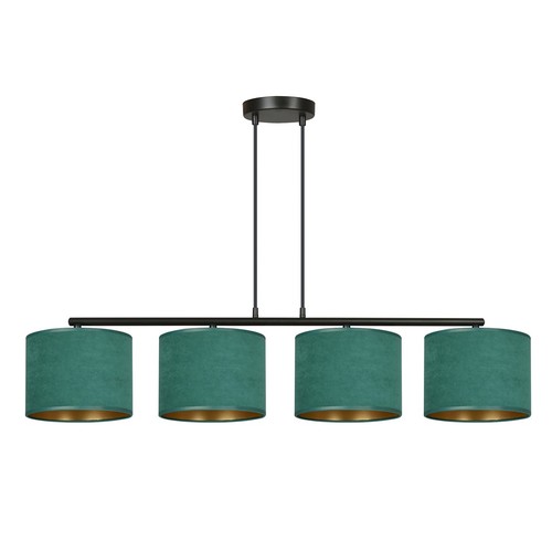 Hilde 4 Svart/Grønn pendellampe - Ø20 cm, E27, 230V, uten lyskilde