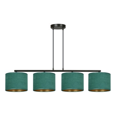 Hilde 4 Svart/Grønn pendellampe - Ø20 cm, E27, 230V, uten lyskilde