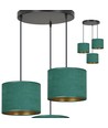 Hilde 3 Sort Premium Grønn pendellampe - Ø20 cm, E27, 230V, uten lyskilde