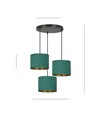 Hilde 3 Sort Premium Grønn pendellampe - Ø20 cm, E27, 230V, uten lyskilde