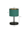 Hilde LN1 Sort/Grønn bordlampe - Ø20 cm, E27, 230V, uten lyskilde