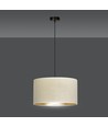 Hilde 1 Sort/Hvit pendellampe - Ø35 cm, E27, 230V, uten lyspære
