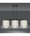 Hilde 3 Sort/Hvit pendellampe - Ø20 cm, E27, 230V, uten lyskilde