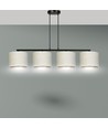 Hilde 4 Sort/Hvit pendellampe - Ø20 cm, E27, 230V, uten lyskilde