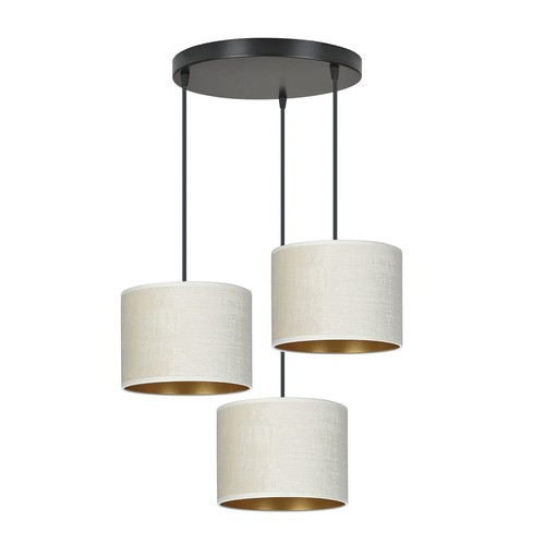 Hilde 3 Sort Premium Hvit pendellampe - Ø20 cm, E27, 230V, uten lyskilde