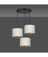 Hilde 3 Sort Premium Hvit pendellampe - Ø20 cm, E27, 230V, uten lyskilde