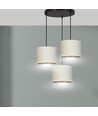 Hilde 3 Sort Premium Hvit pendellampe - Ø20 cm, E27, 230V, uten lyskilde