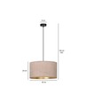 Hilde 1 Sort/Rosa pendellampe - Ø35 cm, E27, 230V, uten lyskilde