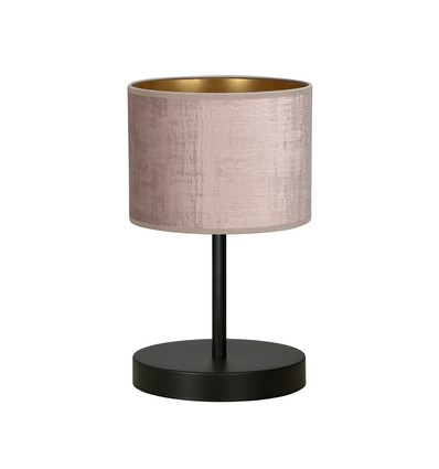 Hilde LN1 Sort/Rosa bordlampe - Ø20 cm, E27, 230V, uten lyskilde
