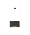 Hilde 1 Svart pendellampe - Ø35 cm, E27, 230V, uten lyskilde