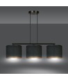 Hilde 3 Sort pendellampe - Ø20 cm, E27, 230V, uten lyskilde