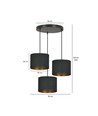 Hilde 3 Premium Sort pendellampe - Ø20 cm, E27, 230V, uten lyskilde