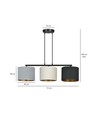 Hilde 3 Sort Mix pendellampe - Ø20 cm, E27, 230V, uten lyskilde