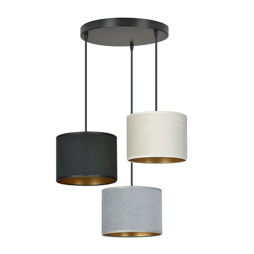 Hilde 3 Sort Premium Mix pendellampe - Ø20 cm, E27, 230V, uten lyskilde