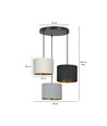 Hilde 3 Sort Premium Mix pendellampe - Ø20 cm, E27, 230V, uten lyskilde