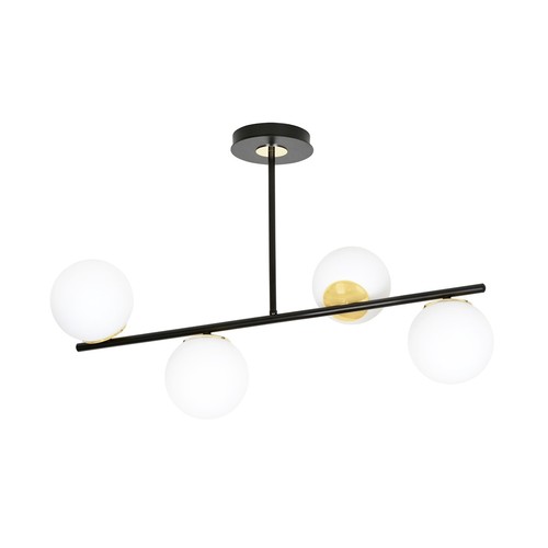 Floki 4 Sort/Gull taklampe - Ø15 cm, E14, 230V, uten lyspære