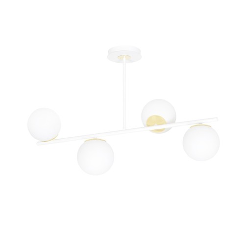 Floki 4 Hvit-gull taklampe - Ø15 cm, E14, 230V, uten lyskilde