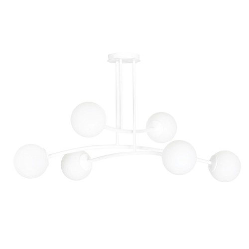 Halldor 6 Hvit taklampe - Ø15 cm, E14, 230V, uten lyskilde