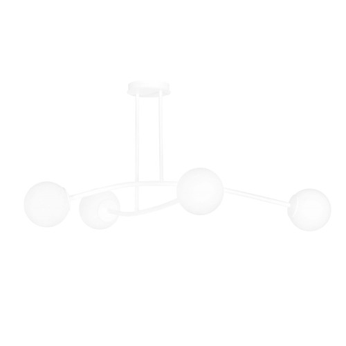 Halldor 4 Hvit taklampe - Ø15 cm, E14, 230V, uten lyskilde