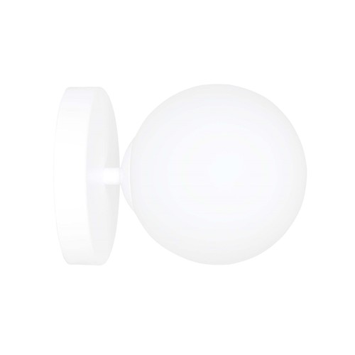 Halldor K1 Hvit vegglampe - Ø15 cm, E14, 230V, uten lyskilde