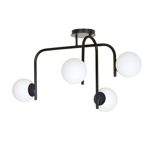Kalf 4B Sort taklampe - Ø15 cm, E14, 230V, uten lyskilde
