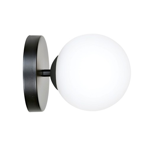 Kalf K1 Sort vegglampe - Ø15 cm, E14, 230V, uten lyskilde