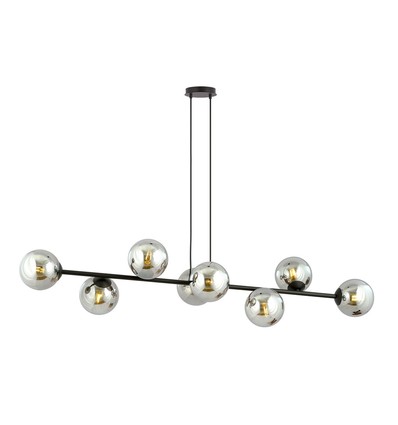 Rossi 8 Sort/Grafitt pendellampe - Ø14 cm, E14, 230V, uten lyskilde