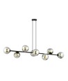 Rossi 8 Sort/Grafitt pendellampe - Ø14 cm, E14, 230V, uten lyskilde
