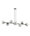 Rossi 8 Sort/Grafitt pendellampe - Ø14 cm, E14, 230V, uten lyskilde