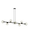 Rossi 8 Sort/Transparent pendellampe - Ø14 cm, E14, 230V, uten lyspære
