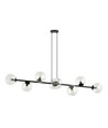 Rossi 8 Sort/Transparent pendellampe - Ø14 cm, E14, 230V, uten lyspære