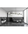 Rossi 8 Sort/Transparent pendellampe - Ø14 cm, E14, 230V, uten lyspære