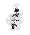 Rossi 8 Sort/Transparent pendellampe - Ø14 cm, E14, 230V, uten lyspære