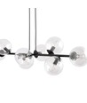 Rossi 8 Sort/Transparent pendellampe - Ø14 cm, E14, 230V, uten lyspære