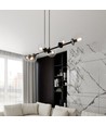 Rossi 6 Sort/Transparent pendellampe - Ø14 cm, E14, 230V, uten lyskilde