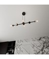 Rossi 6 Sort/Transparent pendellampe - Ø14 cm, E14, 230V, uten lyskilde
