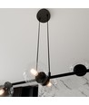 Rossi 6 Sort/Transparent pendellampe - Ø14 cm, E14, 230V, uten lyskilde