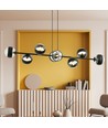 Rossi 8 Sort Stripe pendellampe - Ø14 cm, E14, 230V, uten lyskilde