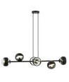 Rossi 6 Sort Stripe pendellampe - Ø14 cm, E14, 230V, uten lyskilde