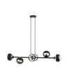 Rossi 6 Sort Stripe pendellampe - Ø14 cm, E14, 230V, uten lyskilde