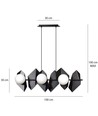 Drifton 6 Sort pendellampe - Ø15 cm, E14, 230V, uten lyskilde