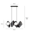 Drifton 4 Svart pendellampe - Ø15 cm, E14, 230V, uten lyskilde