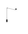 Traker 1/Sort pendel lampe - GU10, 230V, uten lyskilde
