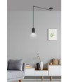 Traker 1/Sort pendel lampe - GU10, 230V, uten lyskilde