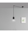 Traker 1/Sort pendel lampe - GU10, 230V, uten lyskilde