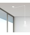 Traker 1/Hvit pendellampe - GU10, 230V, uten lyskilde