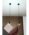 Cosmo 1 Sort/Transparent pendellampe - Ø14 cm, E14, 230V, uten lyskilde
